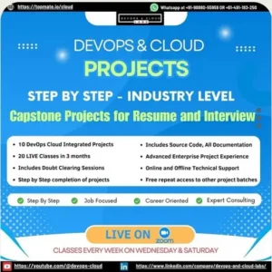 12 LIVE HANDS-ON DEVOPS & CLOUD PROJECTS BOOTCAMP